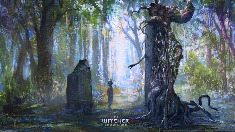 Child Facing Tree Creature