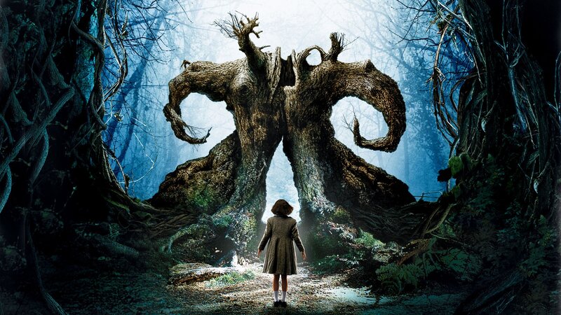 Child Facing Tree Monster — Blue, Dramatic