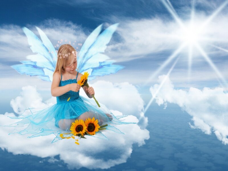 Child Fairy on Cloud