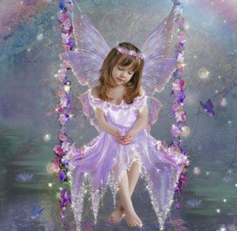 Child Fairy on Swing
