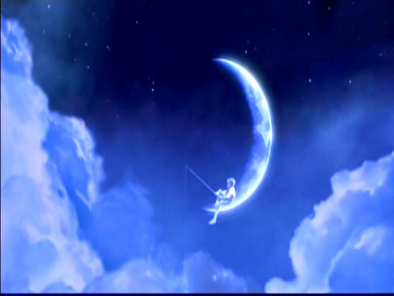 Child Fishing on Moon