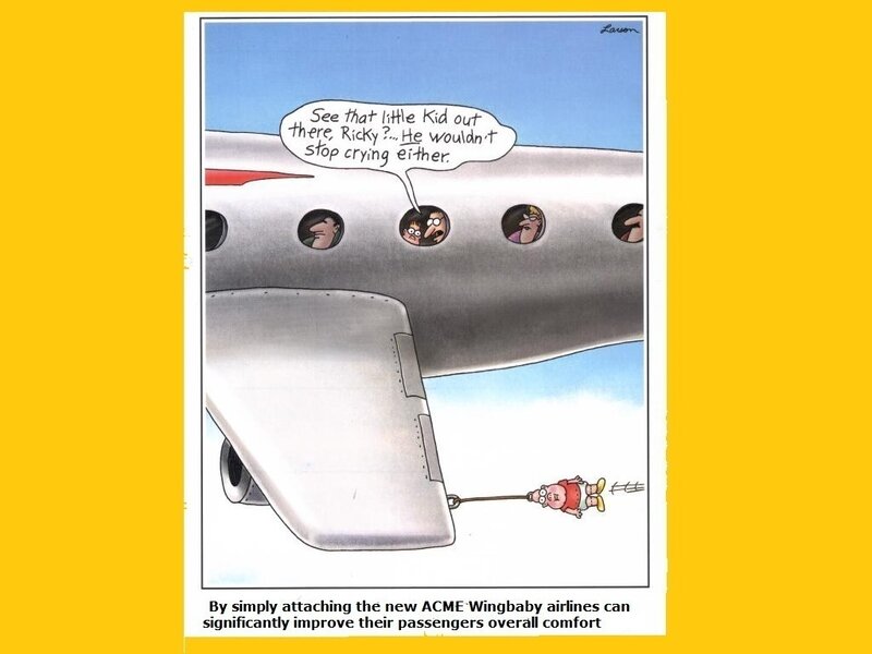 Child Hanging from Airplane