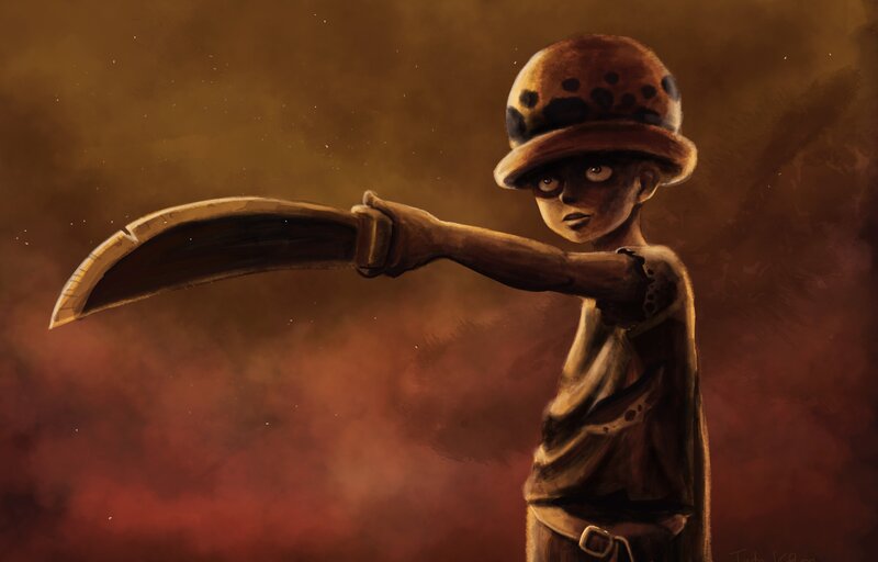 Child Holding a Scythe