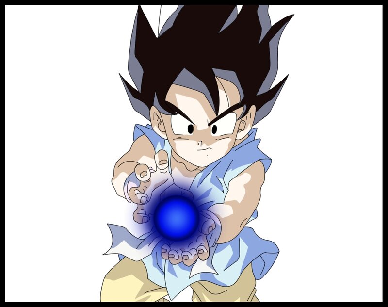 Child Holding Blue Energy Ball
