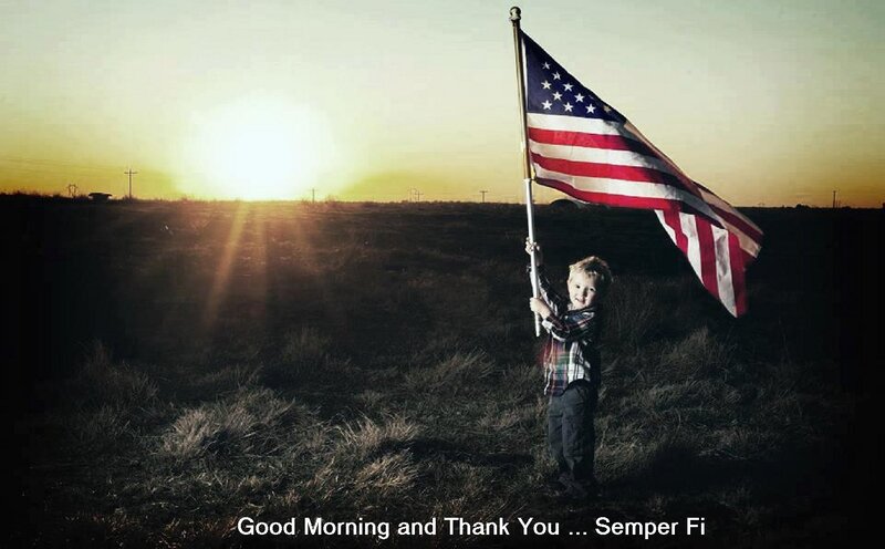 Child Holding Flag