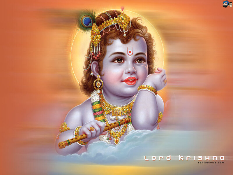 Child Holding Flute — Orange, Serene