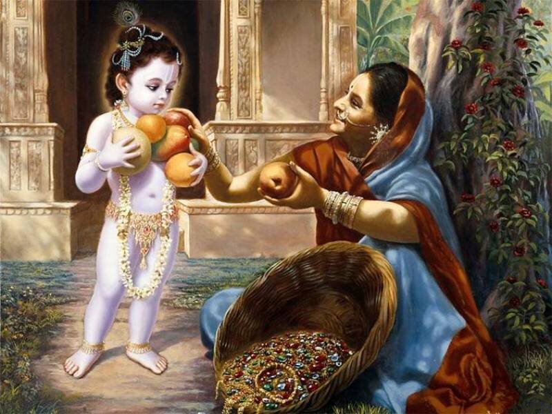 Child Holding Fruit