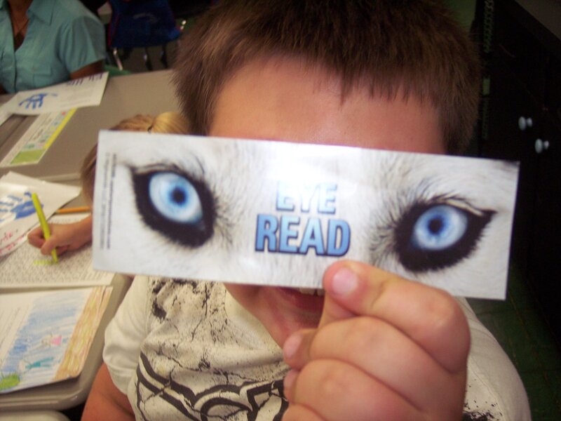 Child Holding Sticker