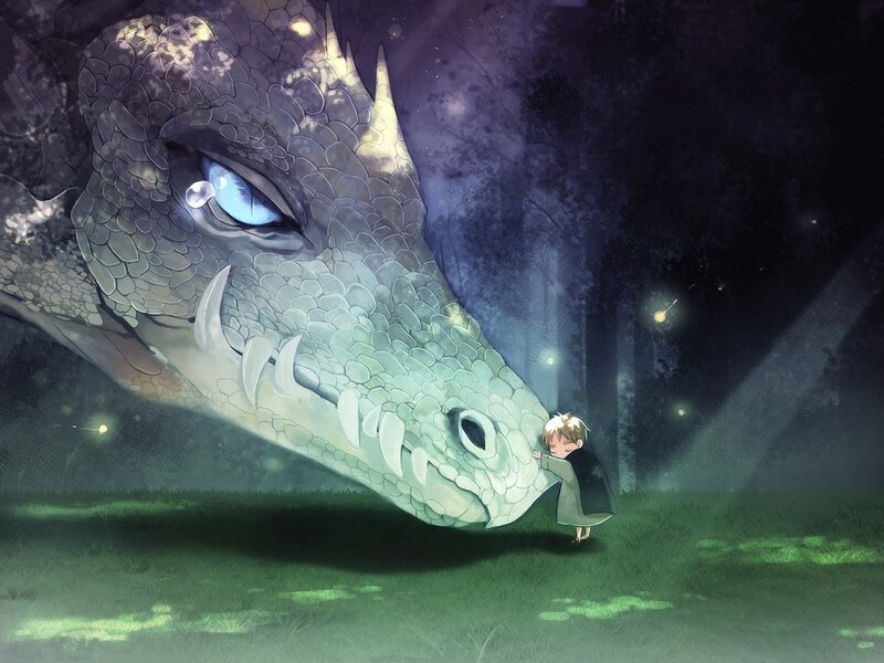 Child Hugging Dragon