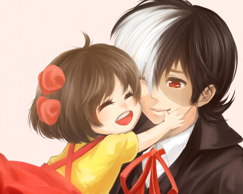 Child Hugging Man