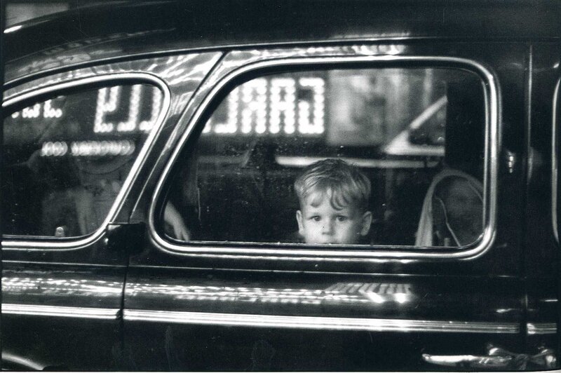 Child in a car window