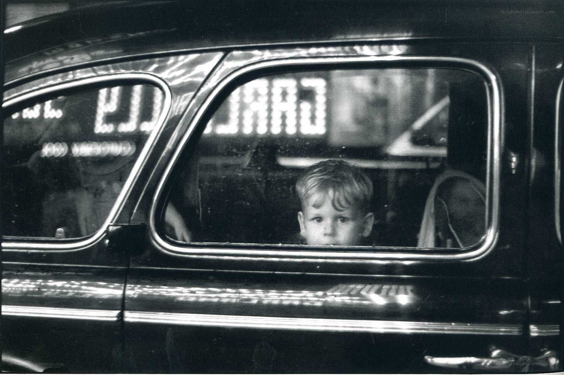 Child in a car window