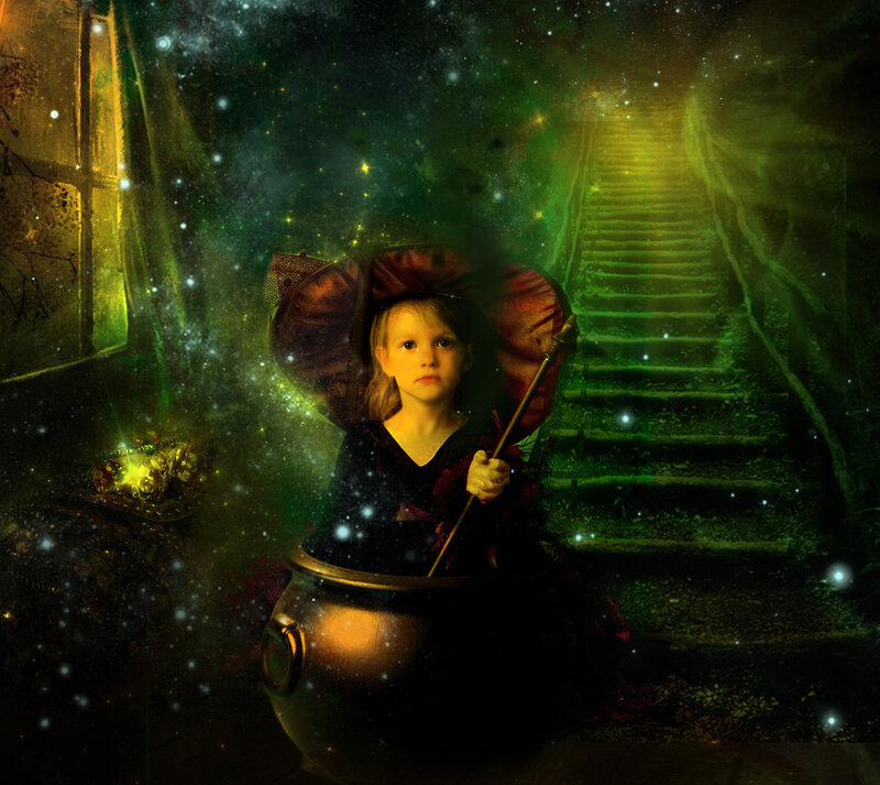 Child in a Cauldron