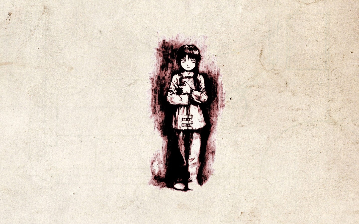 child in a dark doorway