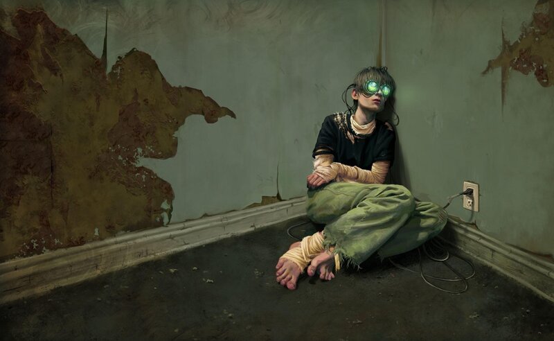 Child in a derelict room