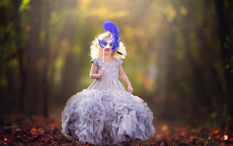 Child in a Dress — Gray