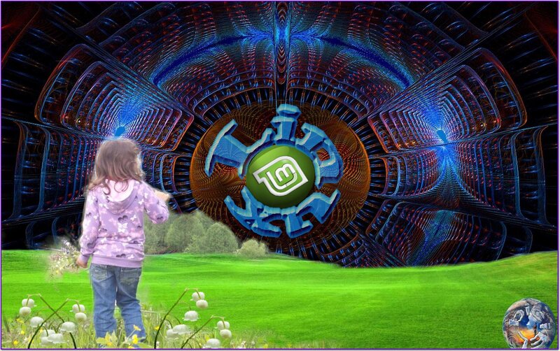 Child in a Field — Green, Dreamy