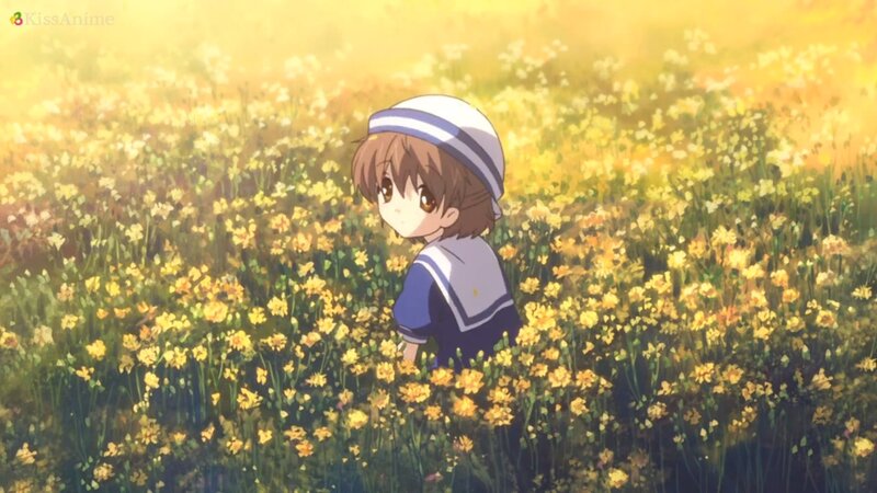Child in a Flower Field — Yellow
