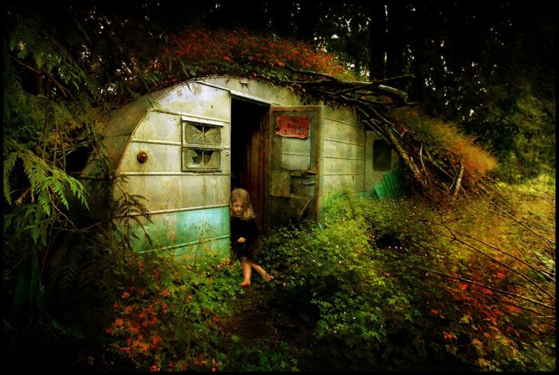 Child in a Trailer