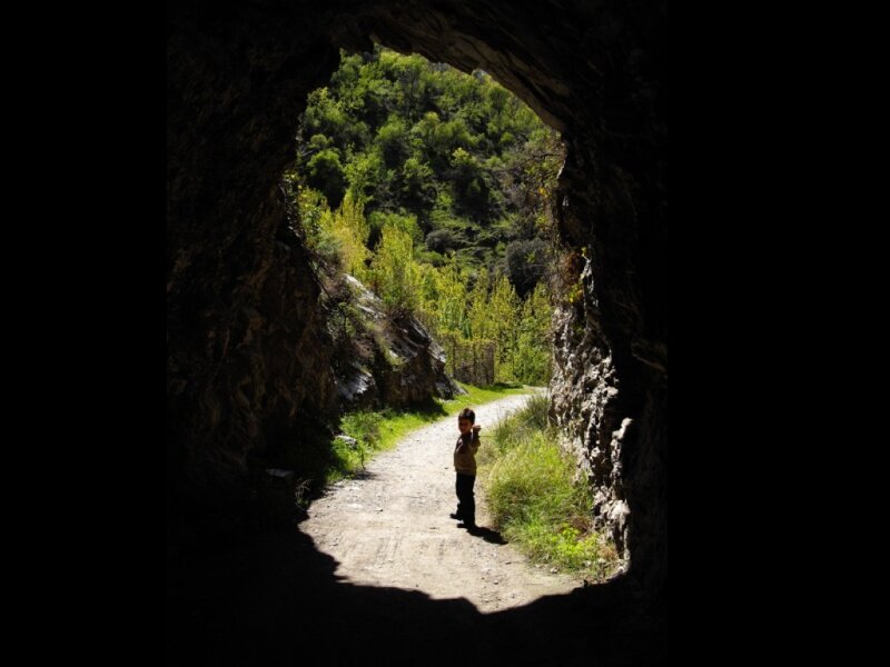 Child in a Tunnel