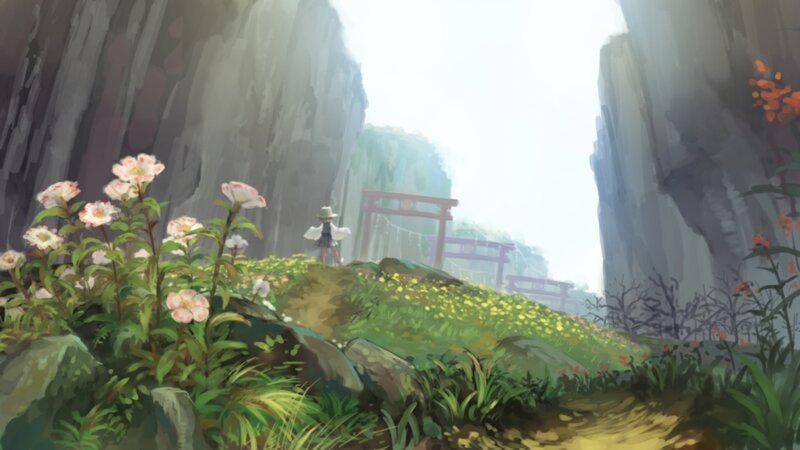 Child in a Valley — Green