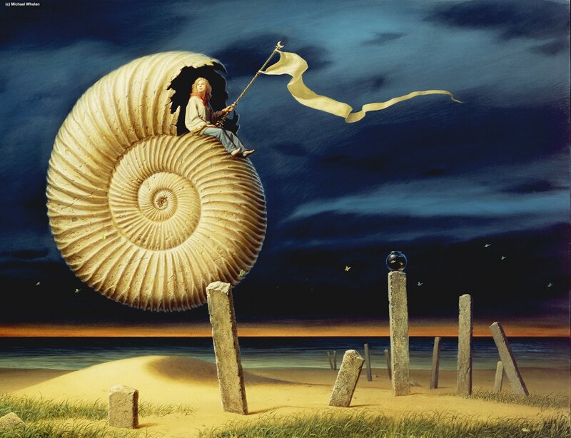 Child in Ammonite Shell
