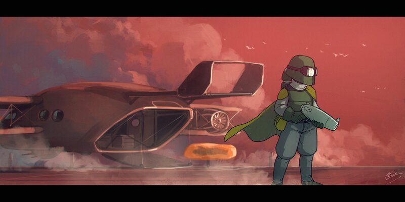 Child in Armor with Blaster