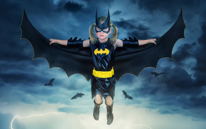 Child in Bat Costume