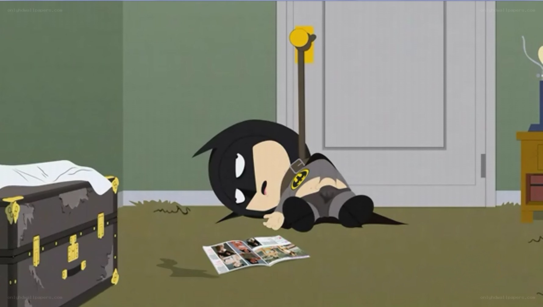 child in batman costume