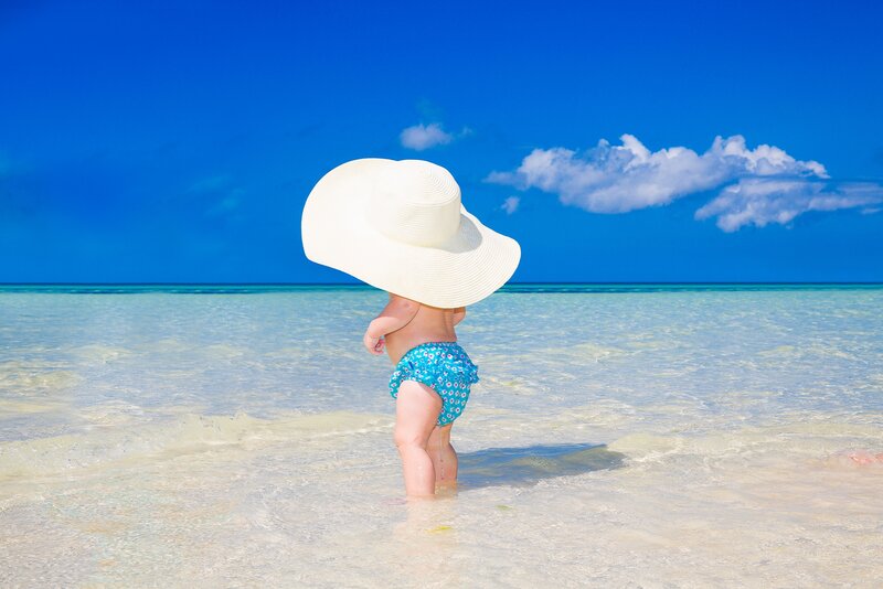 Child in Beach Water