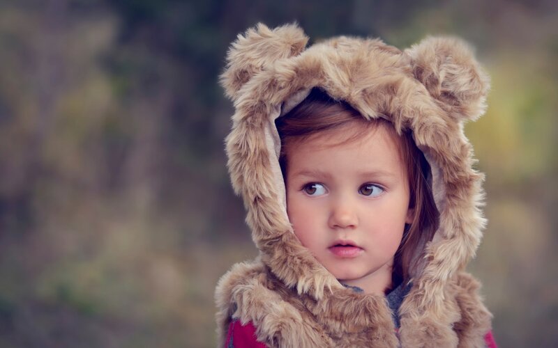 Child in Bear Hat