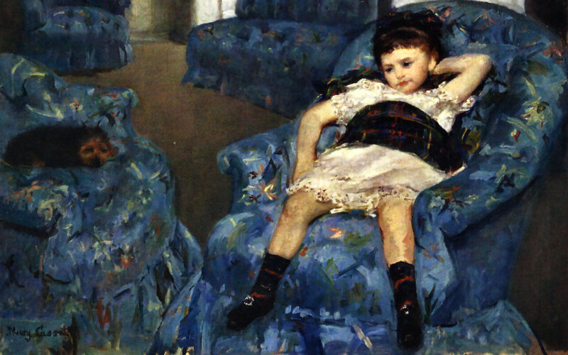 Child in Blue Armchair