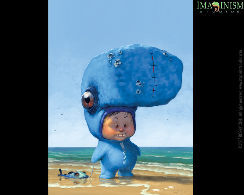 Child in Blue Costume