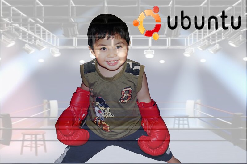 Child in Boxing Gloves