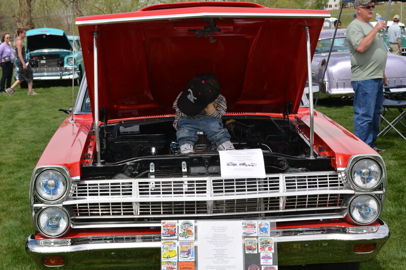 Child in Car Engine