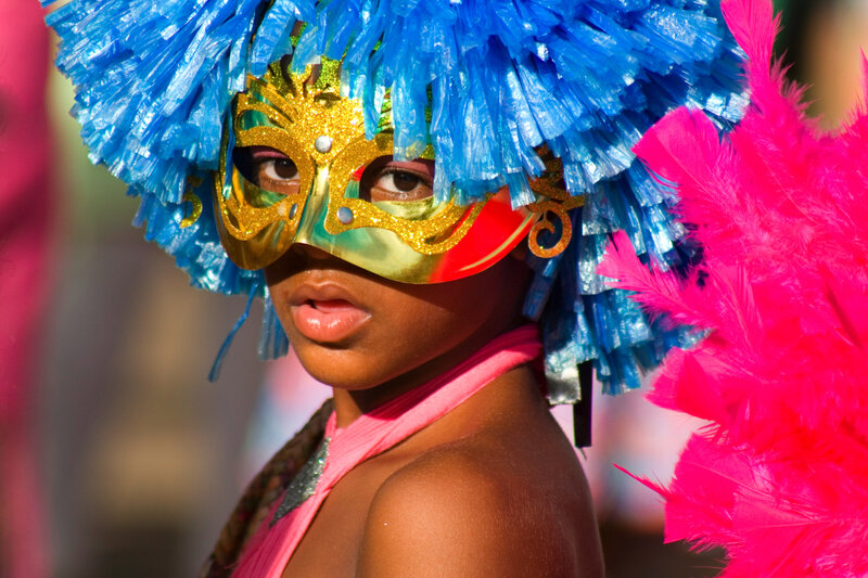 Child in Carnival Mask