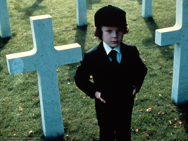 child in cemetery