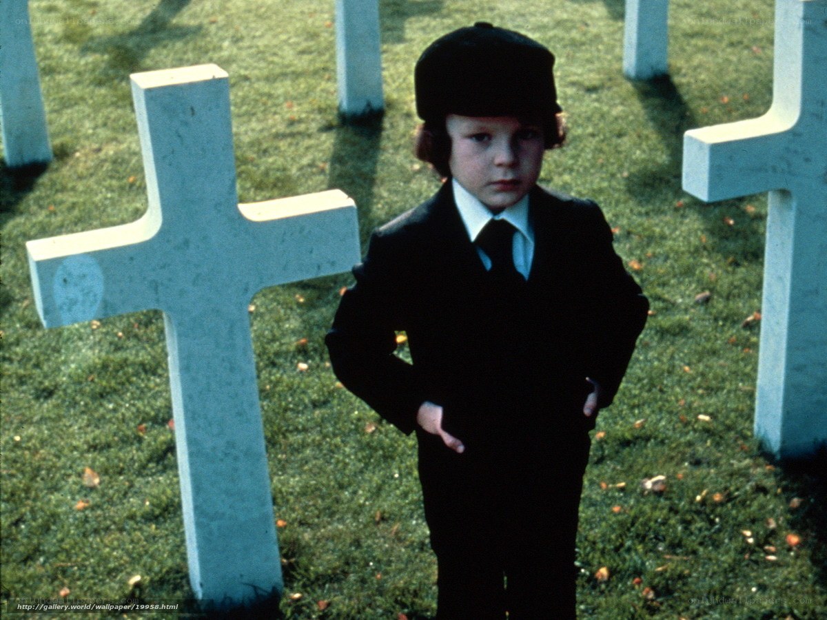 child in cemetery