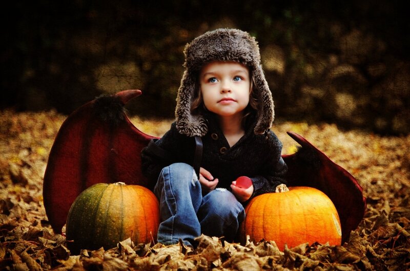 Child in Costume — Brown
