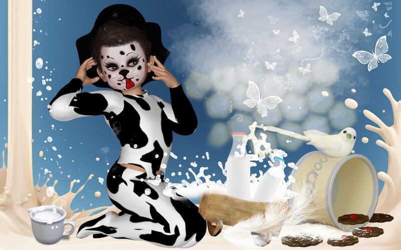 Child in Cow Costume