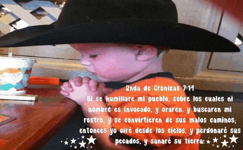 Child in Cowboy Hat — Black