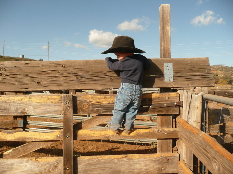 Child in Cowboy Hat — Brown