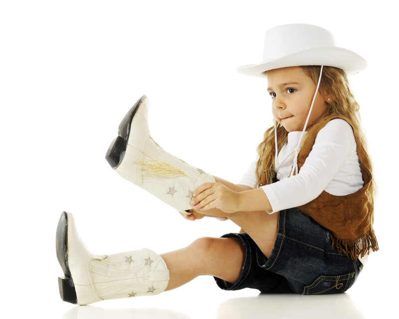 Child in Cowboy Outfit