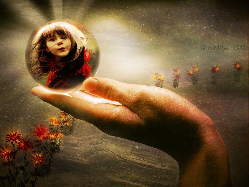Child in Crystal Ball