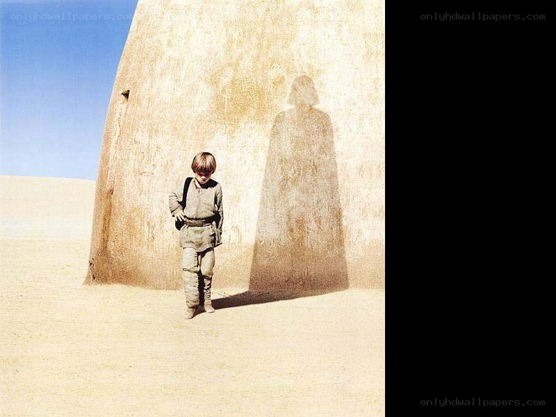 child in desert with shadow
