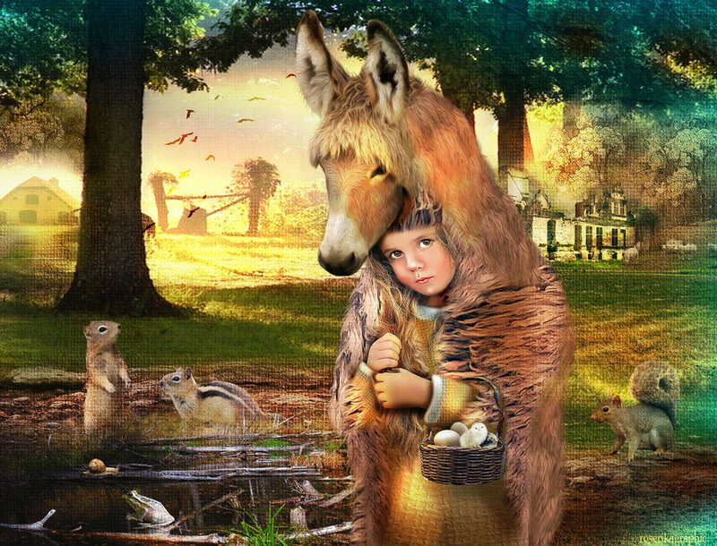 Child in Donkey Costume