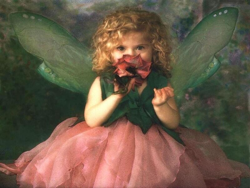 child in fairy costume