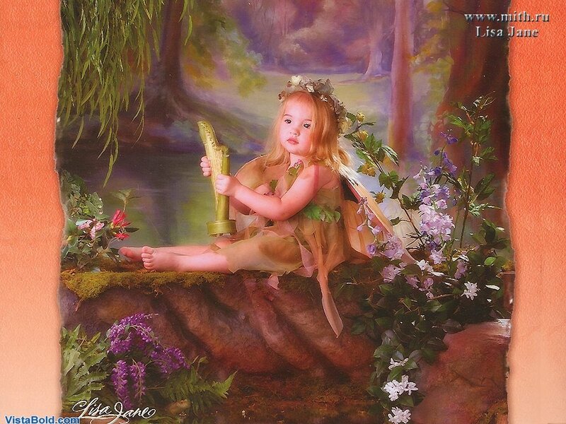 Child in Fairy Costume — Green