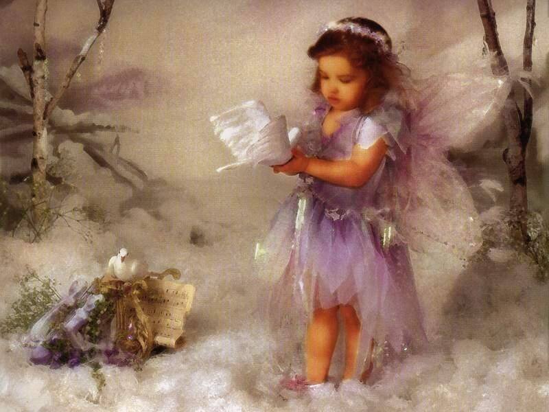 Child in Fairy Costume — Purple