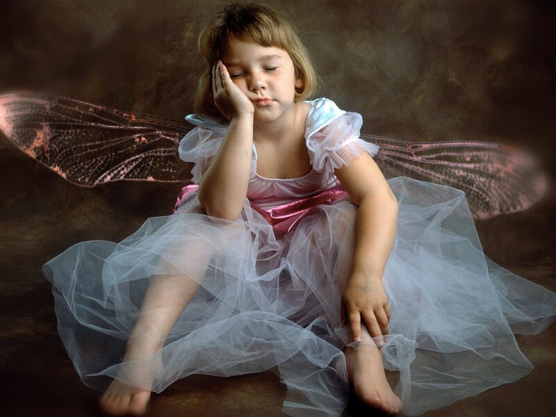 child in fairy costume